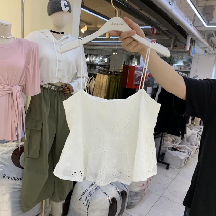 ENDOLPHIN韓國直郵女裝新品熱賣職業推薦人氣吊帶背心花朵ENDOLPHIN吊帶/背心