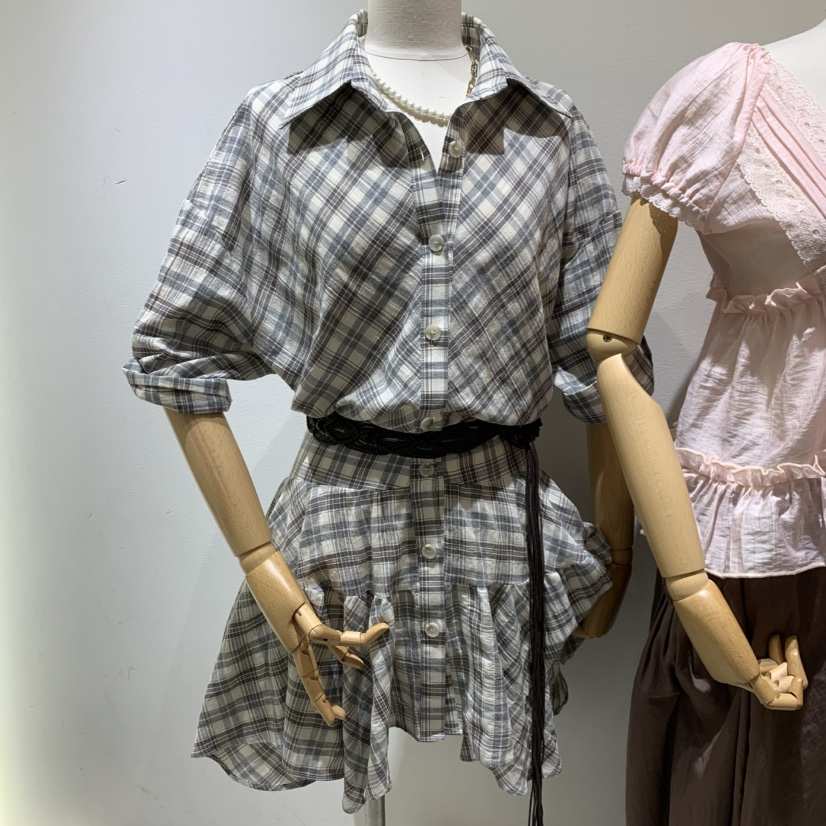 TYCHE東大門實拍韓國女士新品熱賣時尚職業連衣裙不含腰帶TYCHE連衣裙