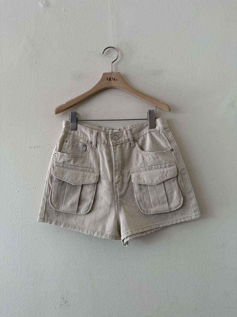 MENG韓國直郵女士新款26夏季職業人氣時尚熱賣休閑短褲工裝MENG短褲