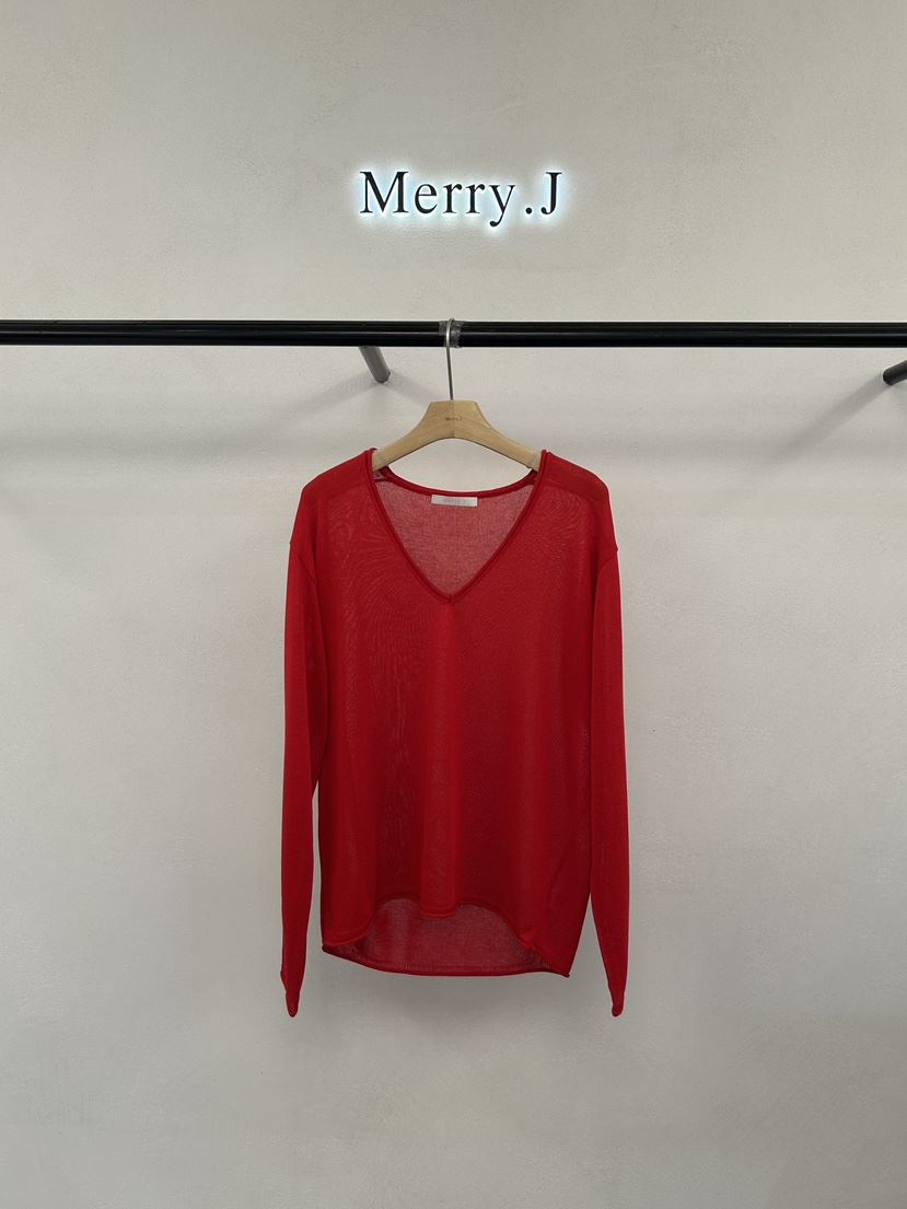 MERRY-J韓國直郵女士新款休閑熱賣人氣職業推薦針織衫透視MERRY-J針織衫