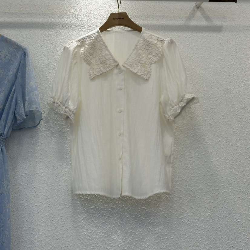 SYMPHONY東大門代購女裝新品26春夏時尚熱賣休閑襯衫蕾絲衫SYMPHONY襯衫/蕾絲衫