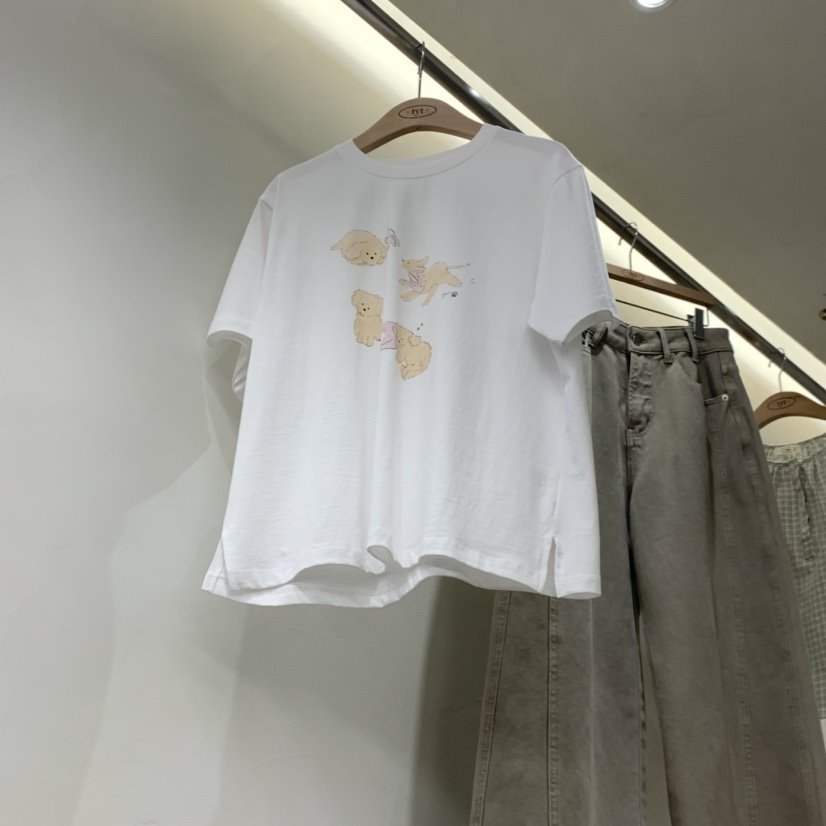 TAKE YOUE TIME東大門實拍女士新款真品26春夏熱賣推薦T恤TAKE YOUE TIMET恤