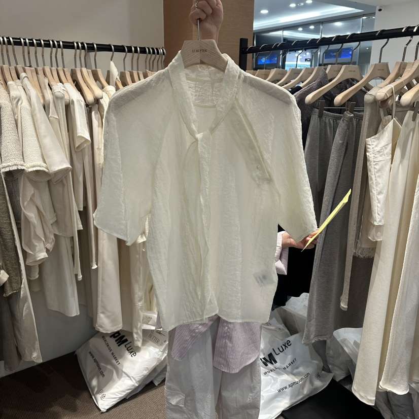 LE BUTTER東大門代購女裝新品休閑26春夏推薦襯衫蕾絲衫LE BUTTER襯衫/蕾絲衫