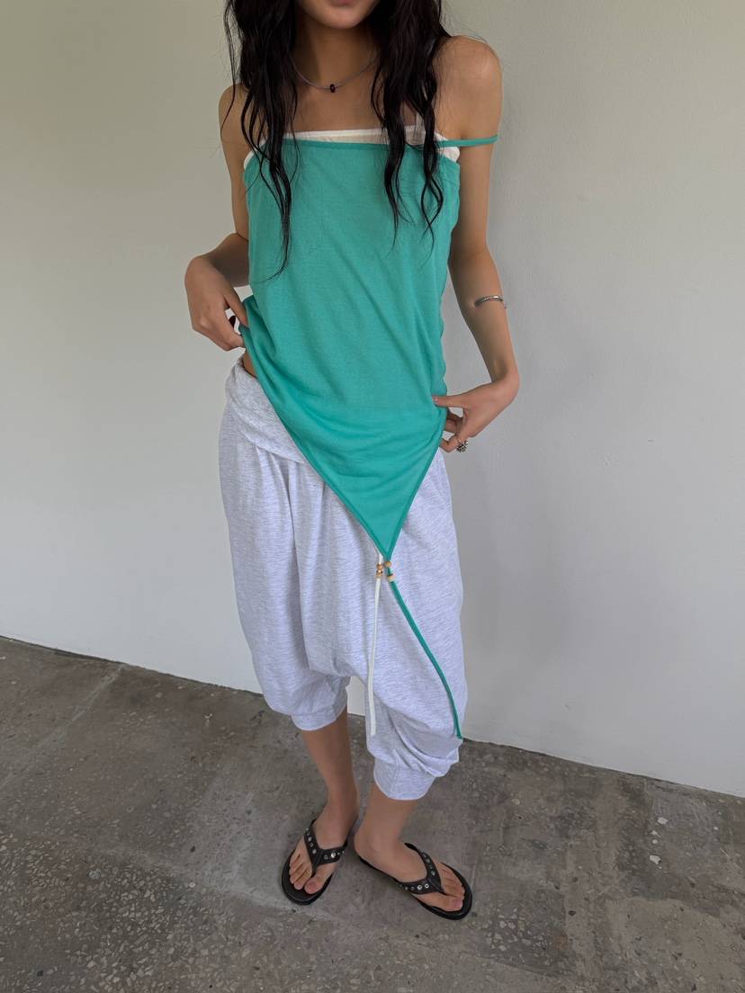 AWESOMESAUCE韓國東大門代購女士新品職業時尚26夏季吊帶背心AWESOME SAUCE吊帶/背心
