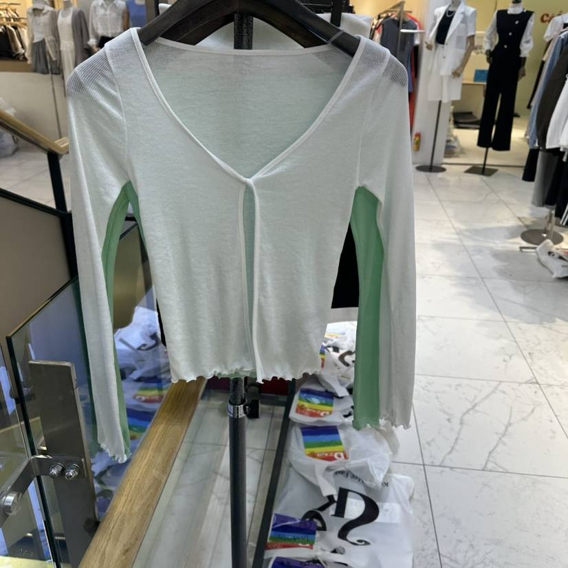 A2/D2韓國直郵實拍女士新品職業時尚熱賣針織衫透明開衫A2/D2針織衫