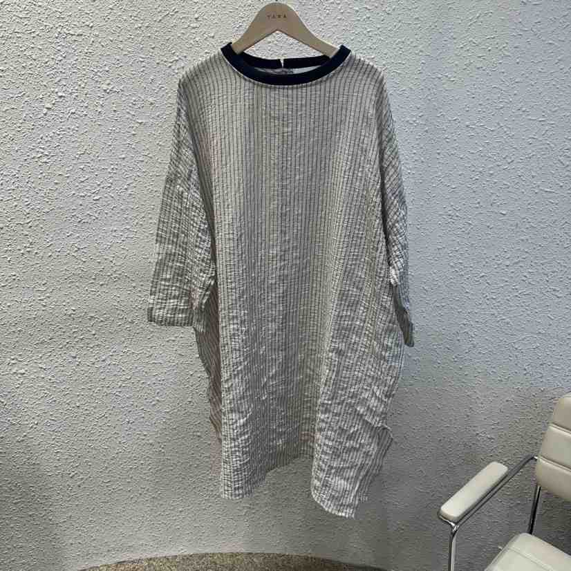TARA韓國代購女裝新品26夏季時尚職業推薦26春夏連衣裙亞麻TARA連衣裙