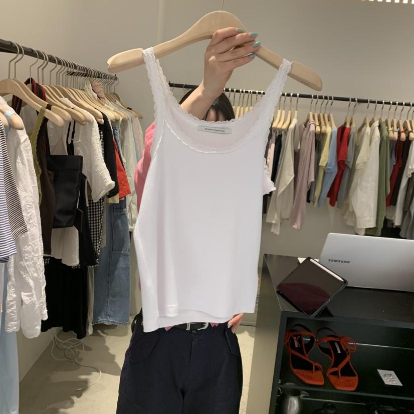 PLATE韓國直郵實拍女士新品休閑26春夏推薦熱賣時尚吊帶背心PLATE吊帶/背心