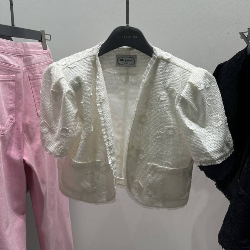 TARABY MOTION韓國代購女裝新品26夏季熱賣推薦夾克粗花呢TARABY MOTION夾克