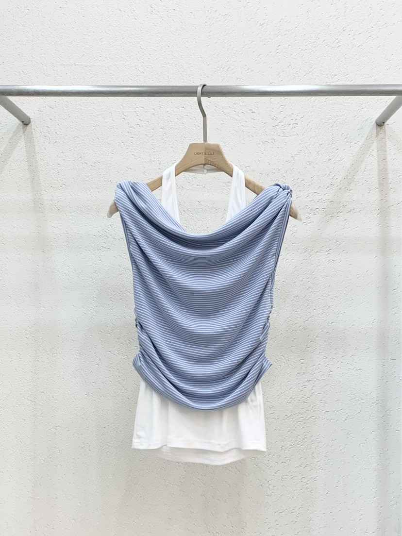LIGHT AND SALT東大門實拍韓國女士新品26春夏吊帶背心假兩件LIGHT AND SALT吊帶/背心