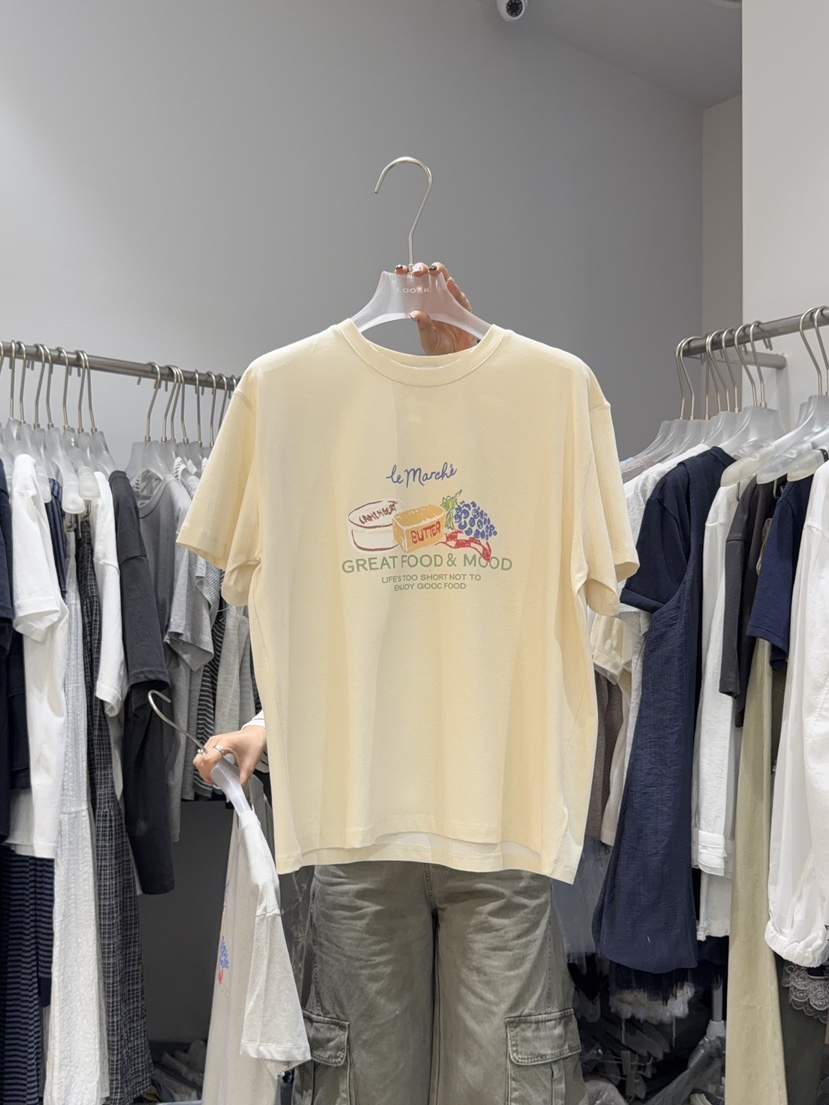 LOOKK/MIMME韓國直郵女裝新品熱賣職業26春夏人氣26夏季T恤LOOKK/MIMMET恤