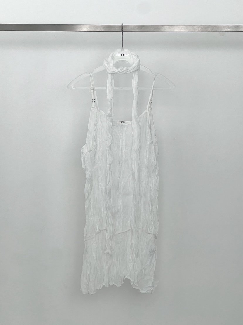 BETTER韓國代購女裝新品26夏季時尚職業休閑連衣裙含圍巾BETTER連衣裙