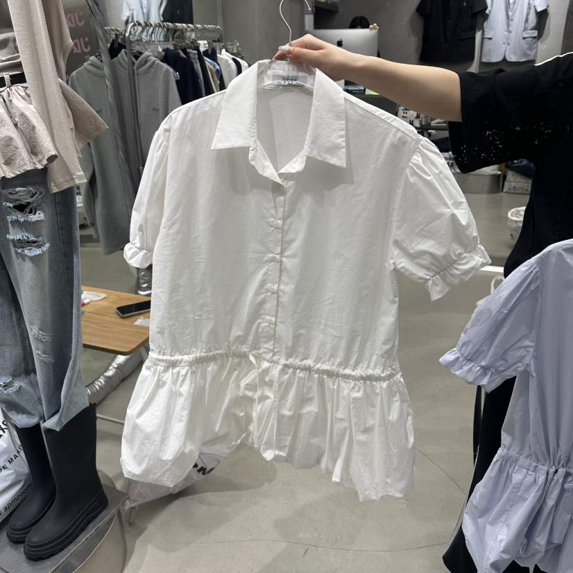 JUDYQUE韓國直郵女裝新款休閑人氣時尚26春夏26夏季襯衫蕾絲衫JUDYQUE襯衫/蕾絲衫