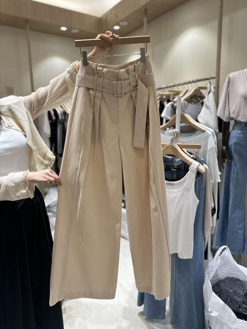 VINTAGE VIBE韓國代購女裝新品熱賣休閑職業休閑褲含腰帶VINTAGE VIBE休閑褲