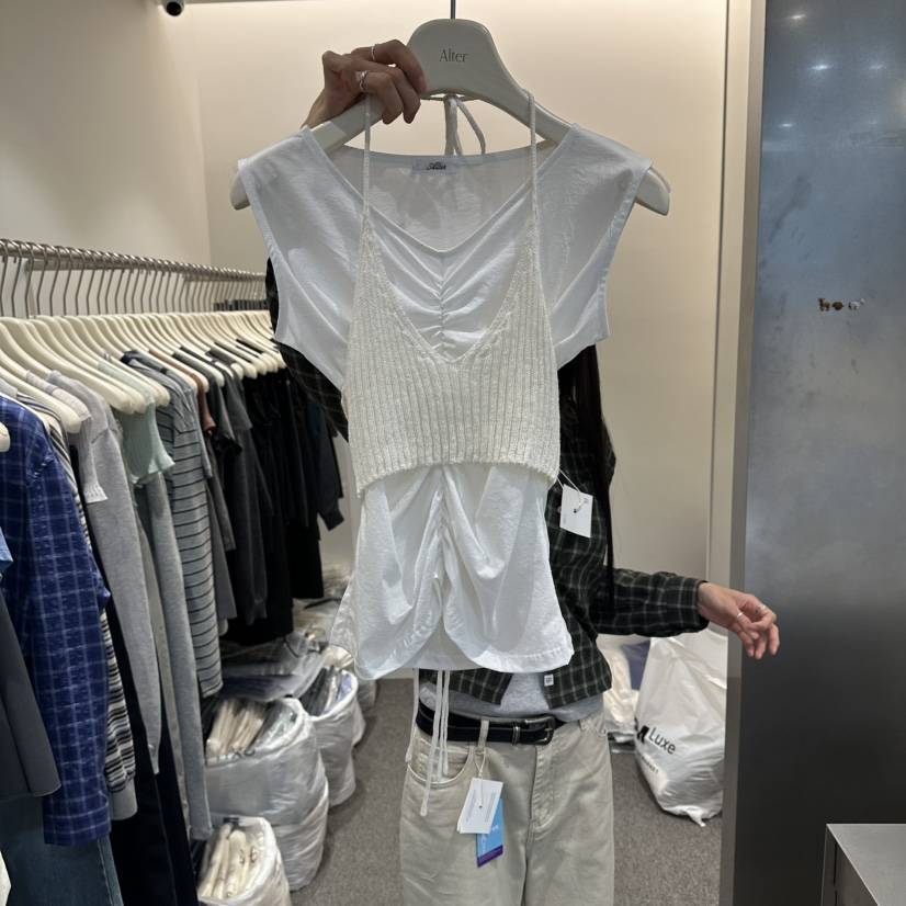 ALTER韓國直郵女裝新品時尚推薦熱賣26夏季吊帶背心不含內搭Alter吊帶/背心