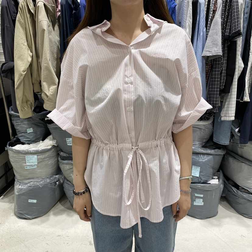 BRICKLANE韓國直郵女士新品熱賣休閑人氣推薦襯衫蕾絲衫腰帶BRICKLANE襯衫/蕾絲衫