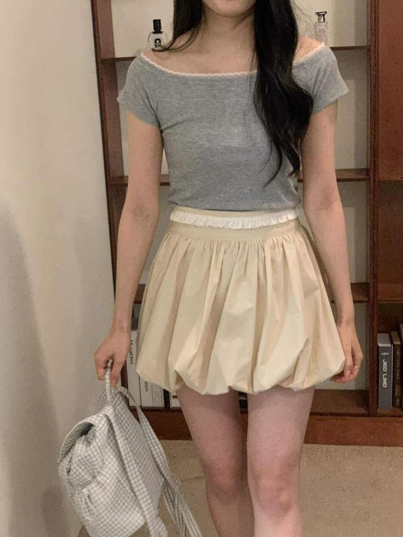 THX_VERY韓國直郵女士新品職業休閑人氣26春夏熱賣短裙蕾絲THX_VERY短裙