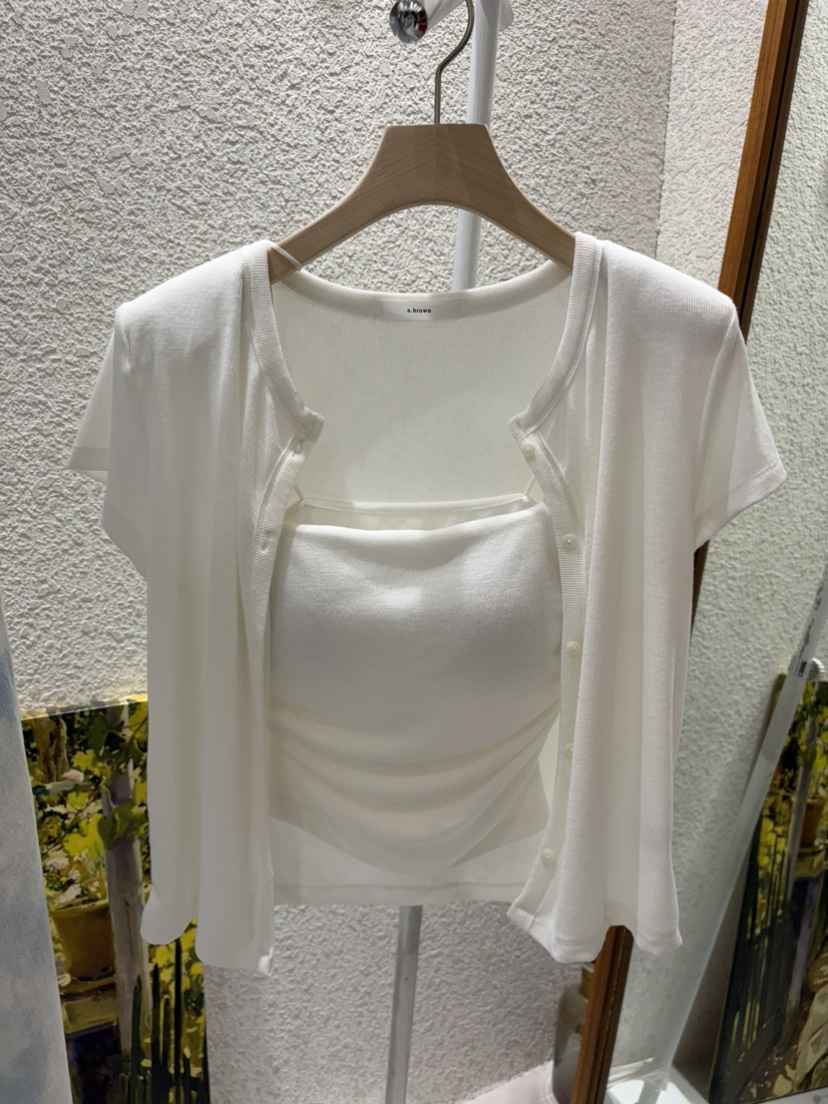 N BROWN韓國直郵實拍女士新品人氣26春夏26夏季套裝開衫開襟N BROWN套裝