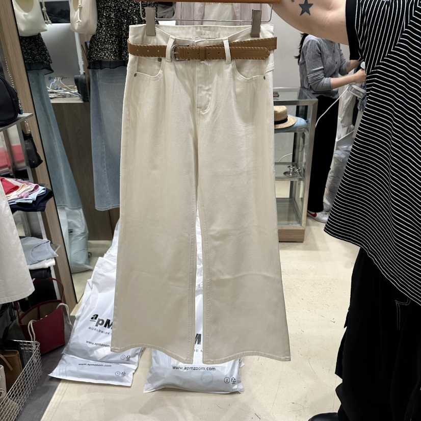 MELO韓國直郵女裝新品職業26春夏休閑時尚人氣休閑褲含腰帶MELO休閑褲