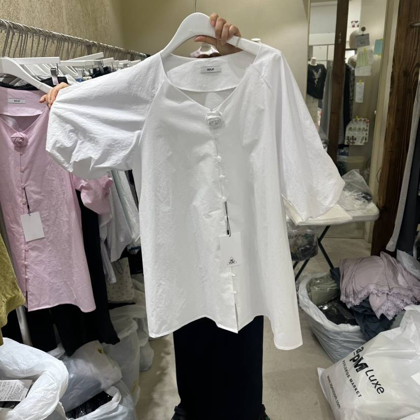 REFLAT韓國直郵女裝新品推薦熱賣時尚26夏季人氣襯衫蕾絲衫REFLAT襯衫/蕾絲衫