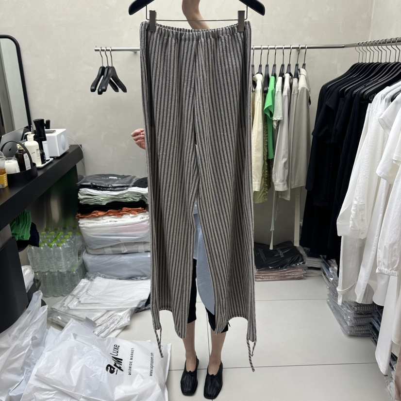 MARINER韓國代購女裝新品時尚人氣休閑職業26夏季休閑褲條紋MARINER休閑褲