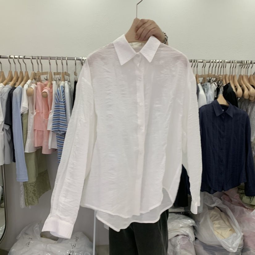 LELEN韓國代購女士新款26夏季人氣職業推薦襯衫蕾絲衫亞麻LELEN襯衫/蕾絲衫
