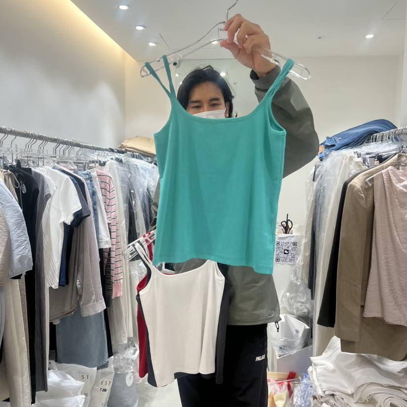 THE REST韓國直郵女士新款時尚熱賣人氣休閑職業吊帶背心THE REST/UNNOEUD吊帶/背心