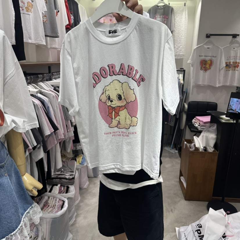 EVE韓國直郵實拍女裝新品26夏季職業時尚熱賣26春夏人氣T恤EVET恤