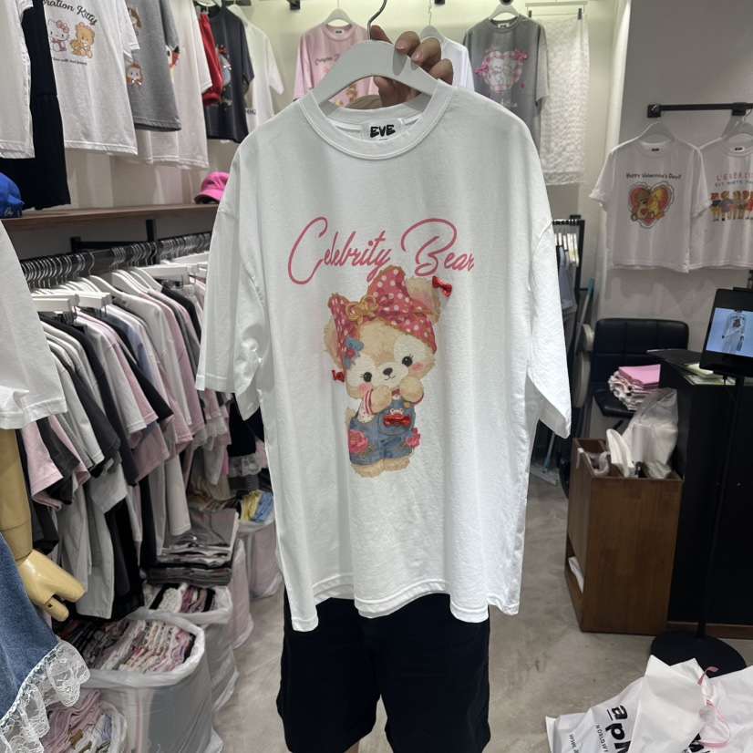 EVE東大門實拍韓國女裝新品休閑推薦26春夏時尚熱賣人氣T恤EVET恤