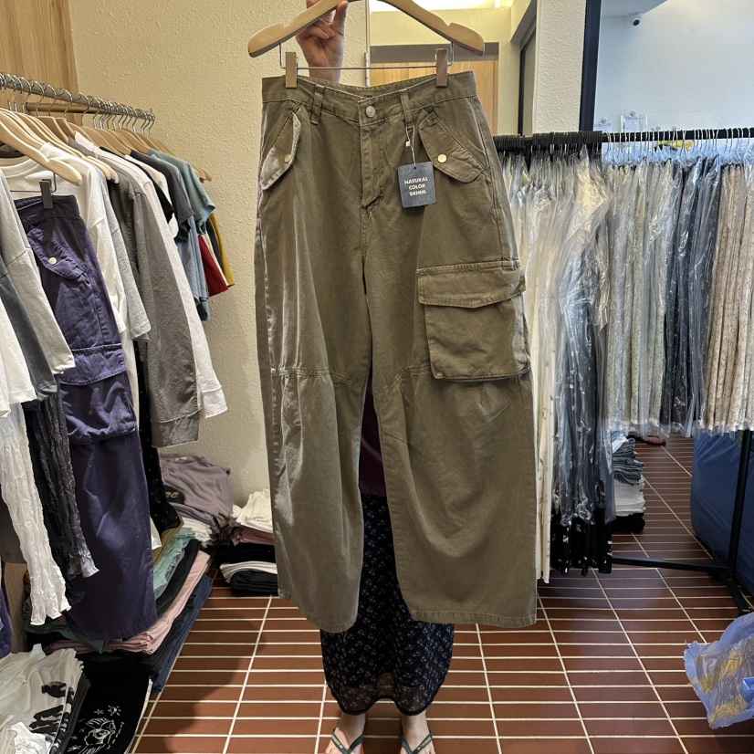 CHOI-L韓國直郵實拍女士新品推薦熱賣時尚26春夏休閑褲工裝褲CHOI休閑褲