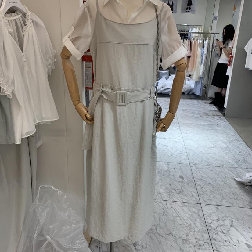 VENIR-a韓國直郵實拍女士新品26春夏連衣裙不含內搭含腰帶VENIR-a連衣裙