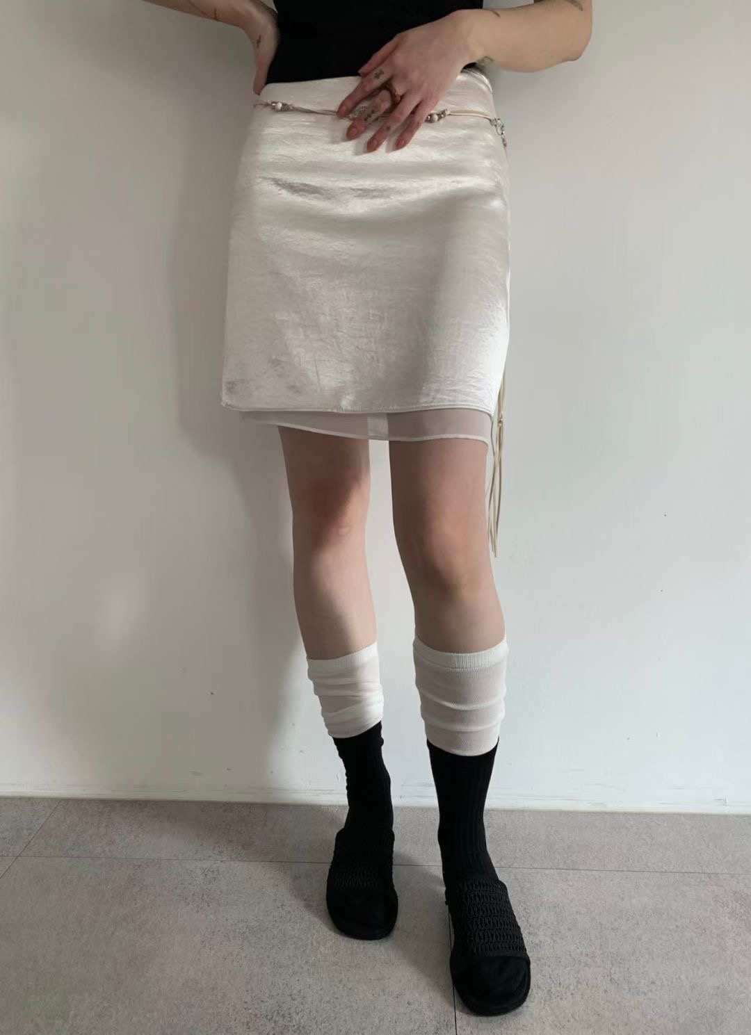 A.ME韓國東大門直郵女裝新款熱賣26春夏職業半身裙中短裙A.ME半身裙/中短裙