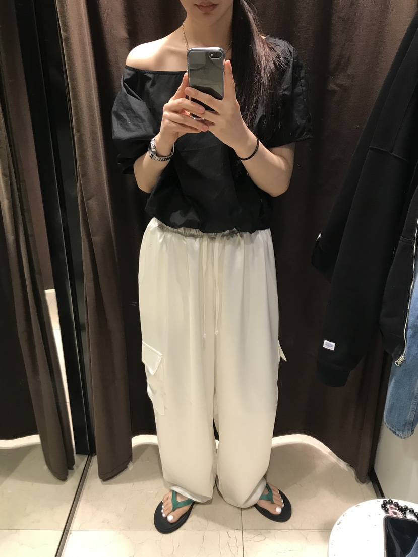 CEDARWOOD韓國東大門直郵女士新款時尚推薦褲子工裝褲緞面CEDAR WOOD褲子