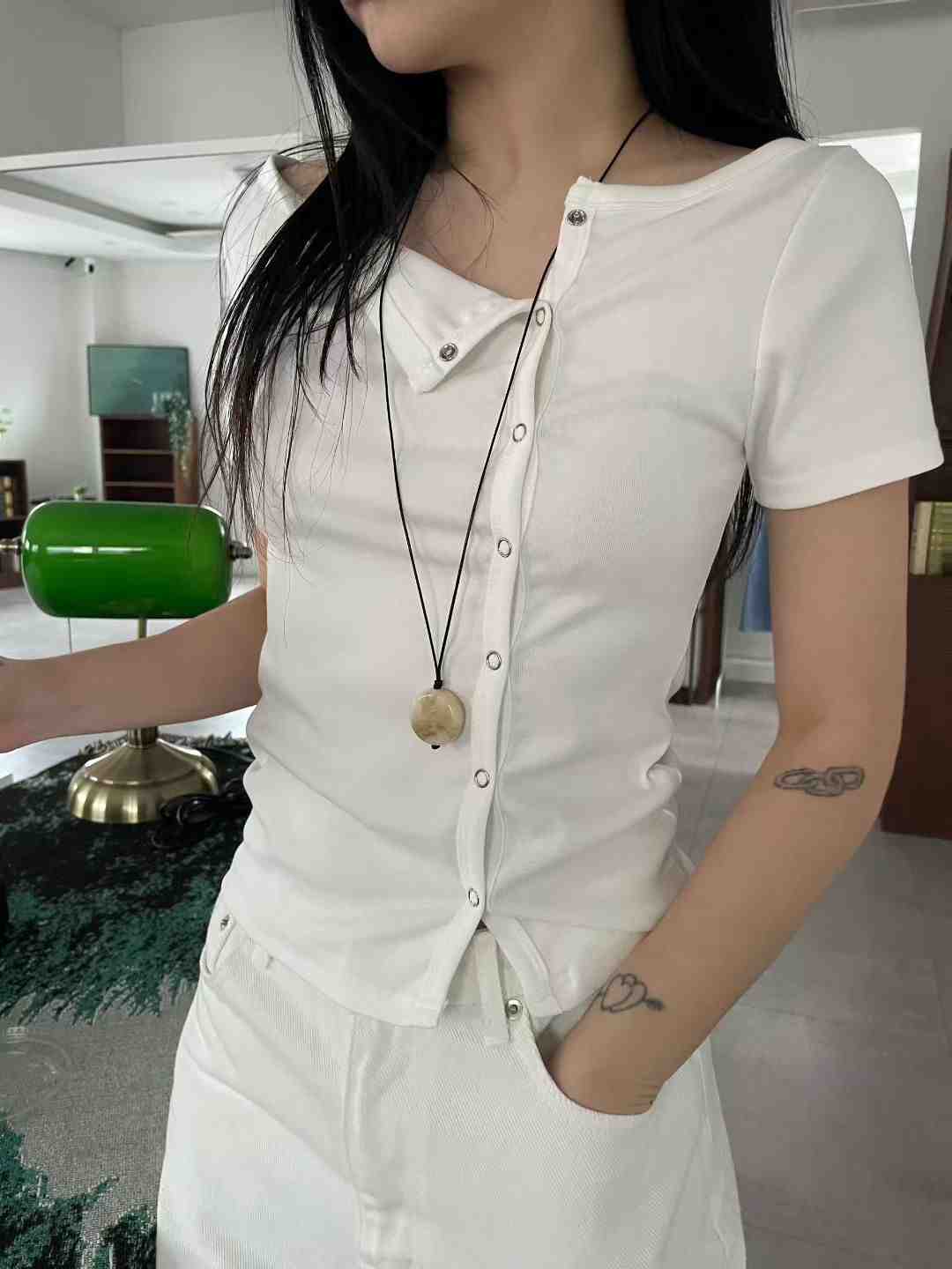 A.ME韓國代購女裝新款職業26春夏時尚人氣休閑T恤不含配飾A.MET恤