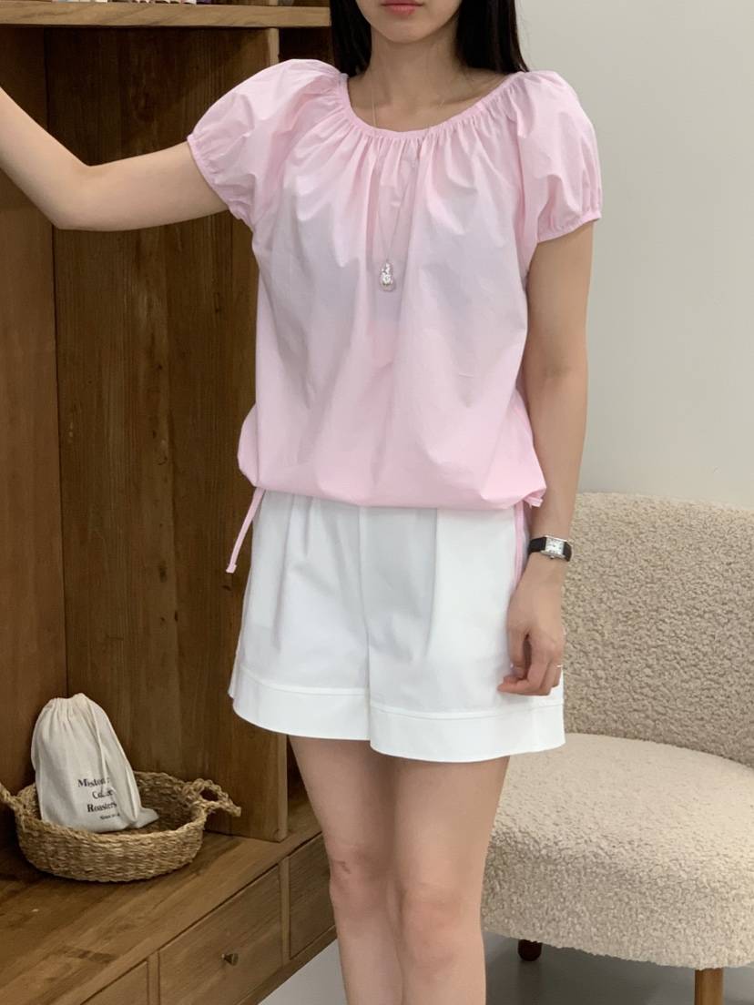 NOUVEAU韓國直郵實拍女裝新款職業熱賣襯衫蕾絲衫棉質露肩NOUVEAU襯衫/蕾絲衫