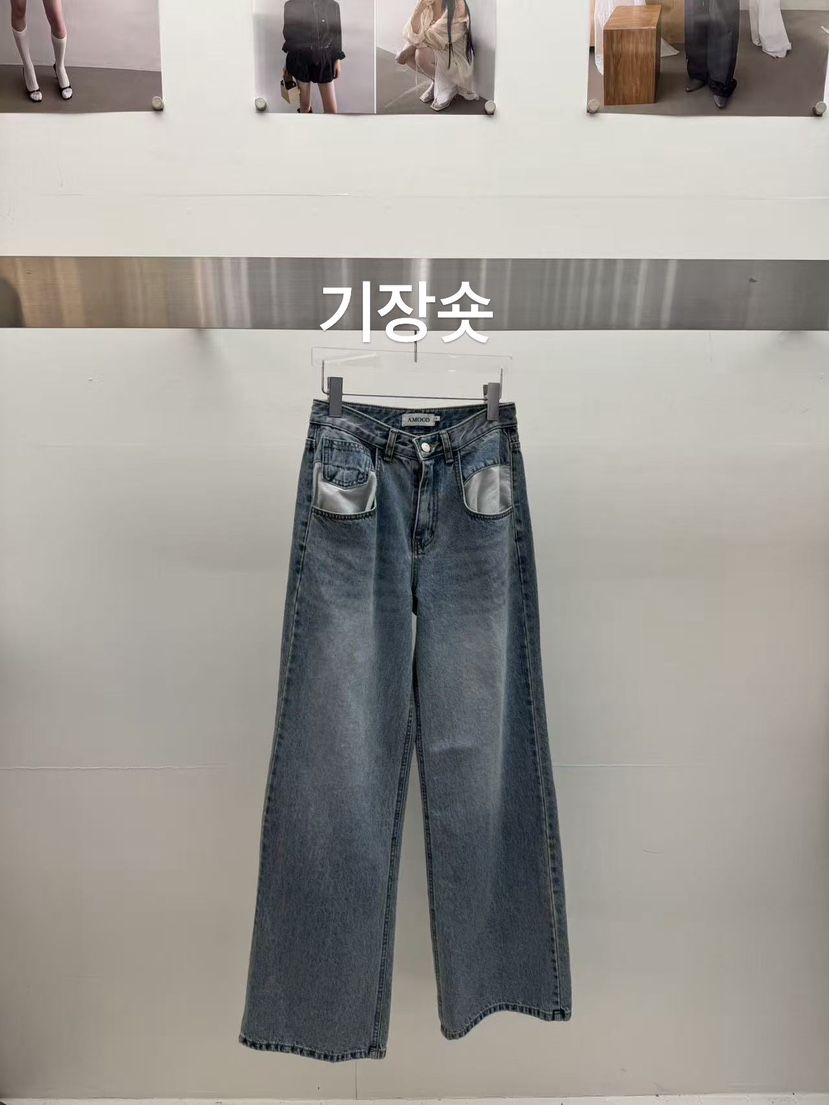 AMOOD東大門實拍韓國女士新品熱賣26夏季休閑人氣褲子長款AMOOD褲子