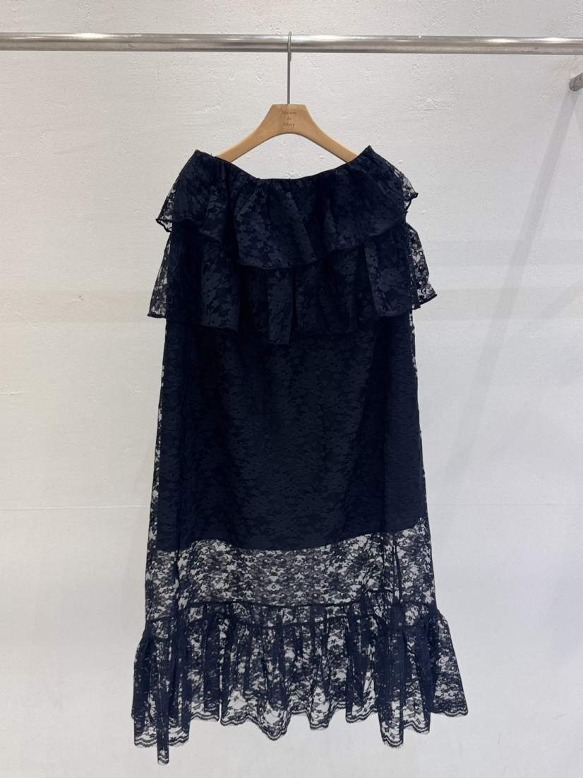MAISONDEGLORY韓國東大門代購女士新款職業26夏季長裙短款蕾絲MAISON DE GLORY長裙