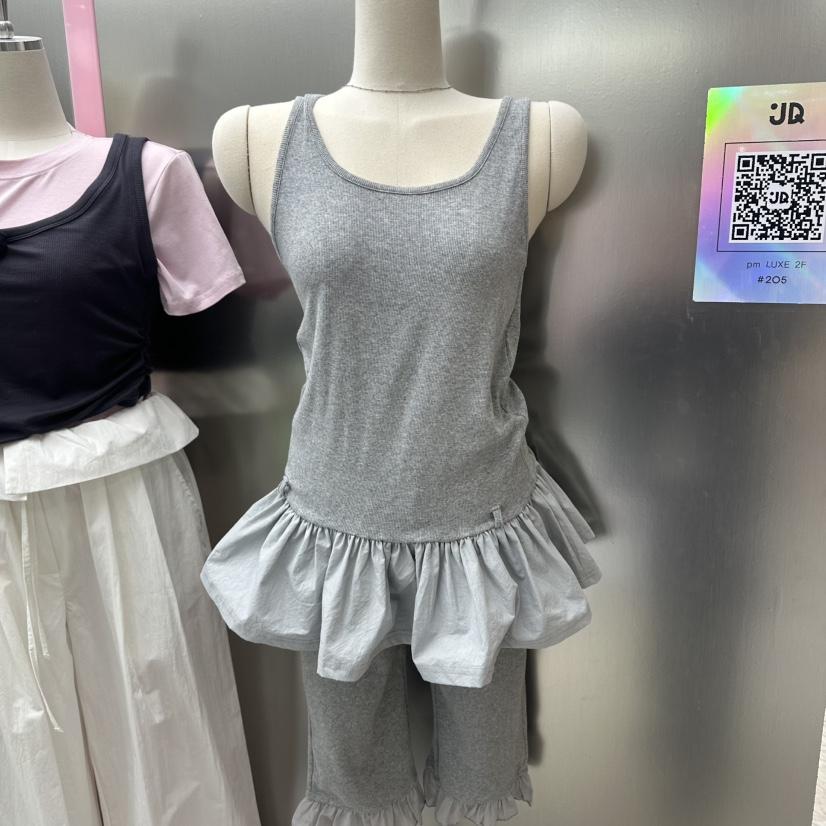 JUDYQUE韓國直郵女士新款熱賣26夏季吊帶背心不含腰包腰帶JUDYQUE吊帶/背心