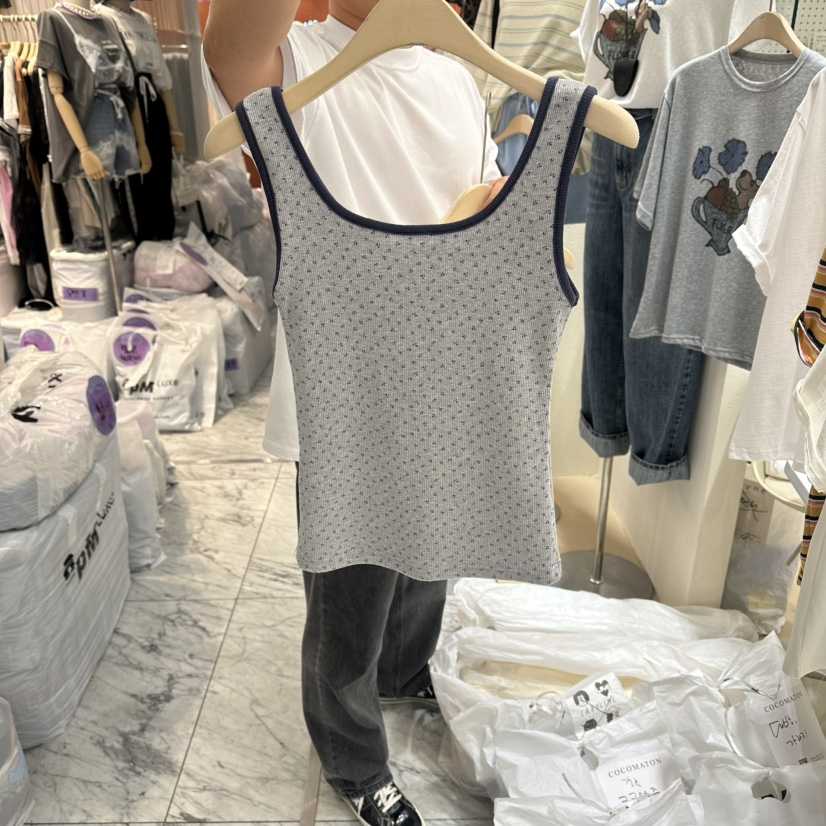 COCOMATON韓國直郵實拍女裝新品時尚熱賣26春夏吊帶背心花朵COCOMATON吊帶/背心