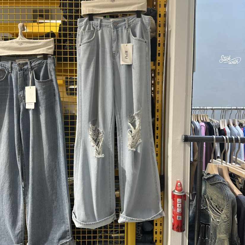 RPM/OVMUTE韓國直郵實拍女士新品休閑26春夏時尚人氣牛仔褲RPM/OVMUTE牛仔褲