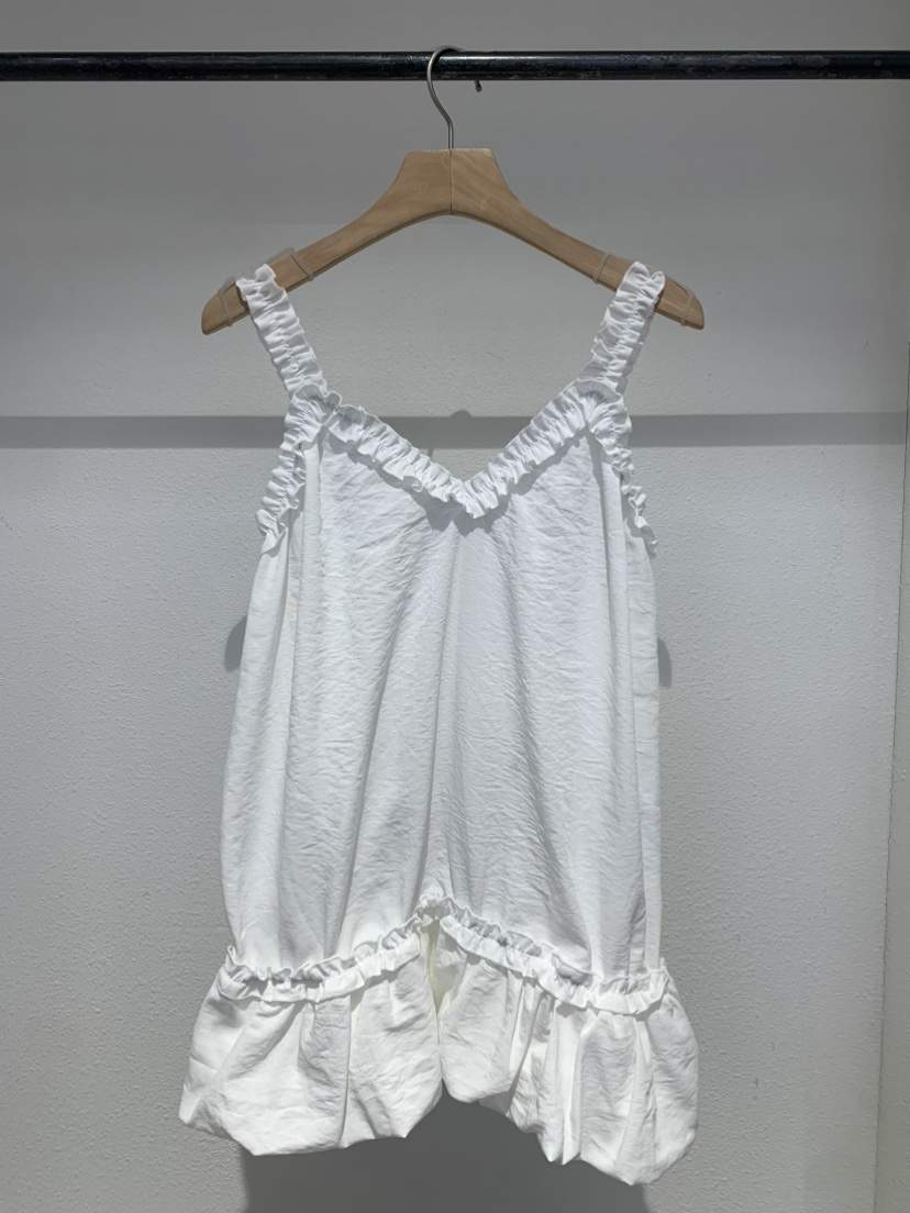 IR BIEN/BIENBIEN東大門實拍韓國女士新品26夏季吊帶背心荷葉邊燈籠IR BIEN/BIENBIEN吊帶/背心