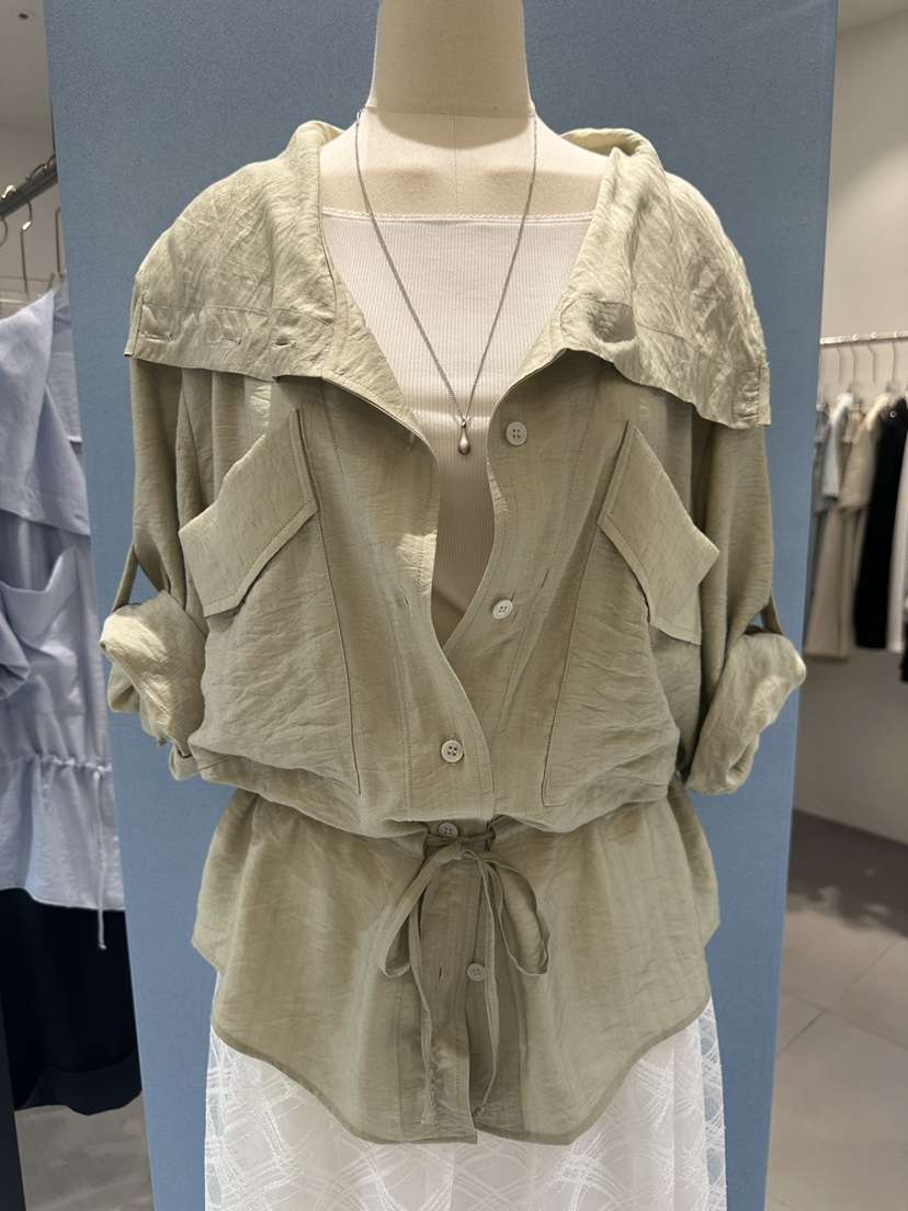TAKE TEE韓國直郵女裝新品26夏季職業襯衫蕾絲衫不含腰包TAKE TEE襯衫/蕾絲衫