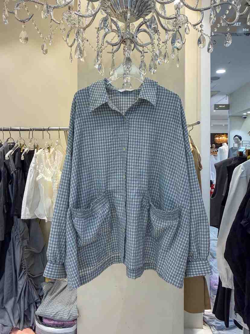 81 MARKET-L韓國直郵實拍女士新款26春夏26夏季襯衫蕾絲衫81 MARKET-L襯衫/蕾絲衫