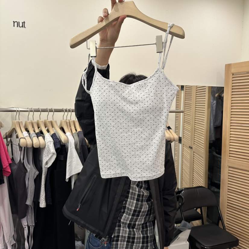 NUT韓國東大門代購女裝新品人氣休閑推薦熱賣26春夏吊帶背心NUT吊帶/背心