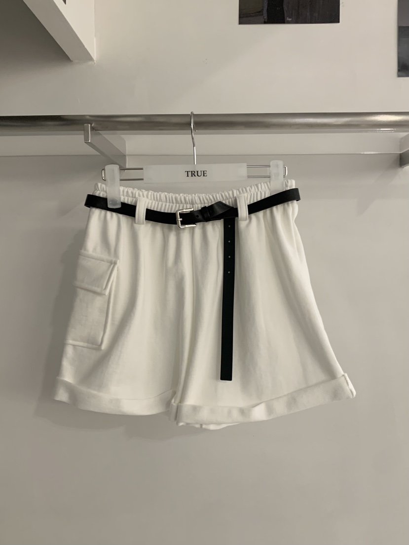 TRUE韓國直郵實拍女裝新品26夏季休閑時尚職業短褲不含腰帶TRUE短褲