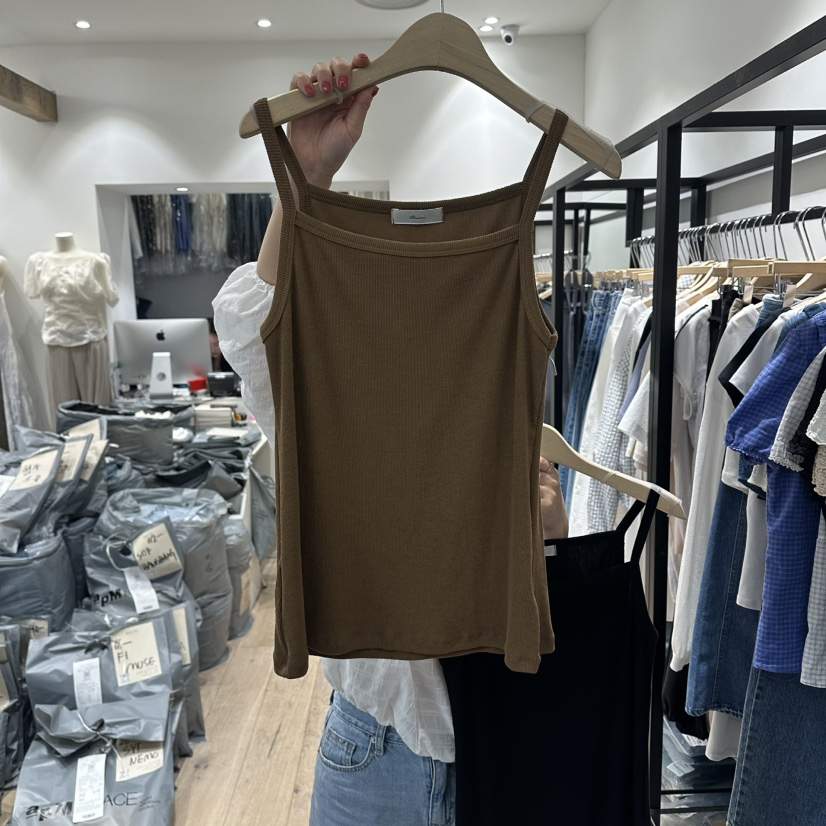 BRUNI/RICOTTA韓國直郵實拍女裝新品休閑26春夏吊帶背心BRUNI/RICOTTA吊帶/背心