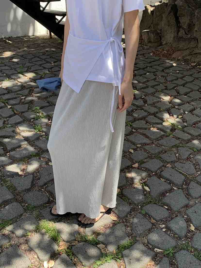 B_GARDER韓國代購女裝新品26春夏熱賣26夏季長裙百褶褶裙B.GARDER長裙