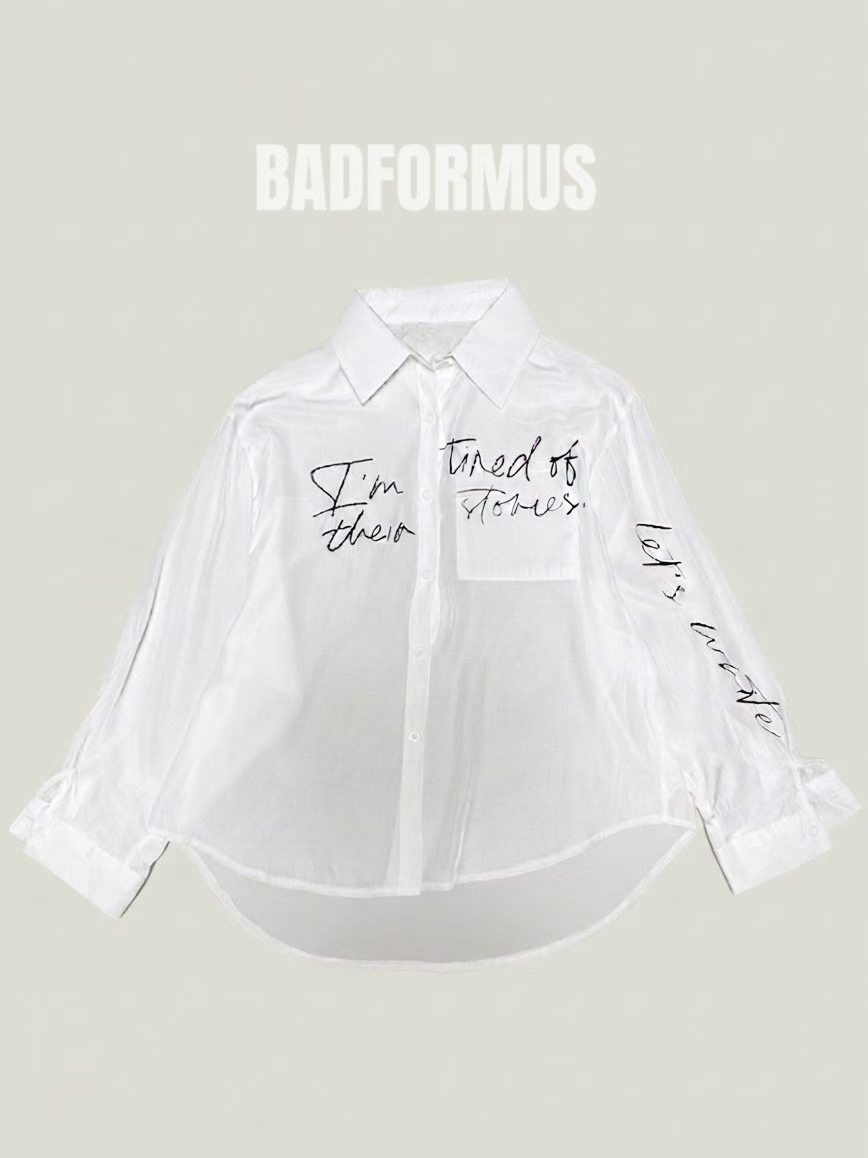 BADFORMUS韓國直郵女裝新款26春夏人氣熱賣26夏季襯衫蕾絲衫BADFORMUS襯衫/蕾絲衫
