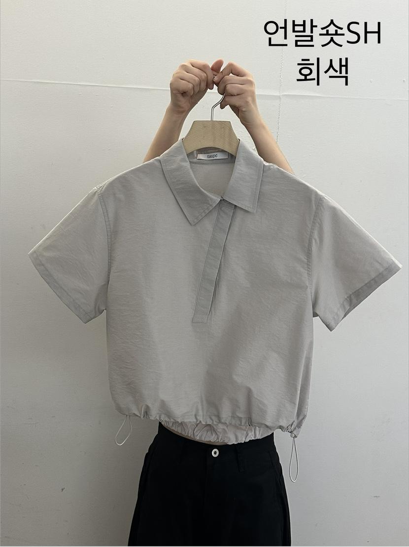TAUPE韓國代購女裝新款人氣休閑26夏季推薦襯衫蕾絲衫不對稱TAUPE襯衫/蕾絲衫
