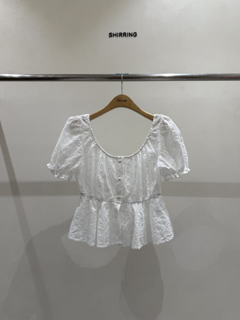 SHIRRING韓國東大門代購女裝新品推薦熱賣人氣襯衫蕾絲衫SHIRRING襯衫/蕾絲衫
