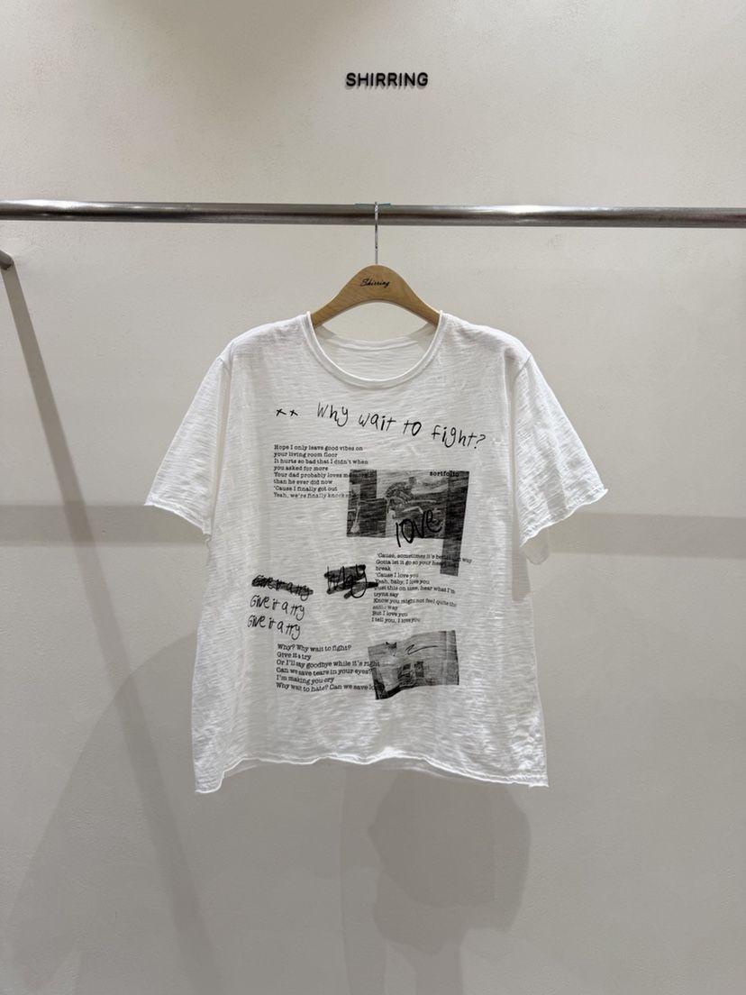 SHIRRING東大門實拍韓國女裝新品26夏季時尚人氣26春夏T恤SHIRRINGT恤